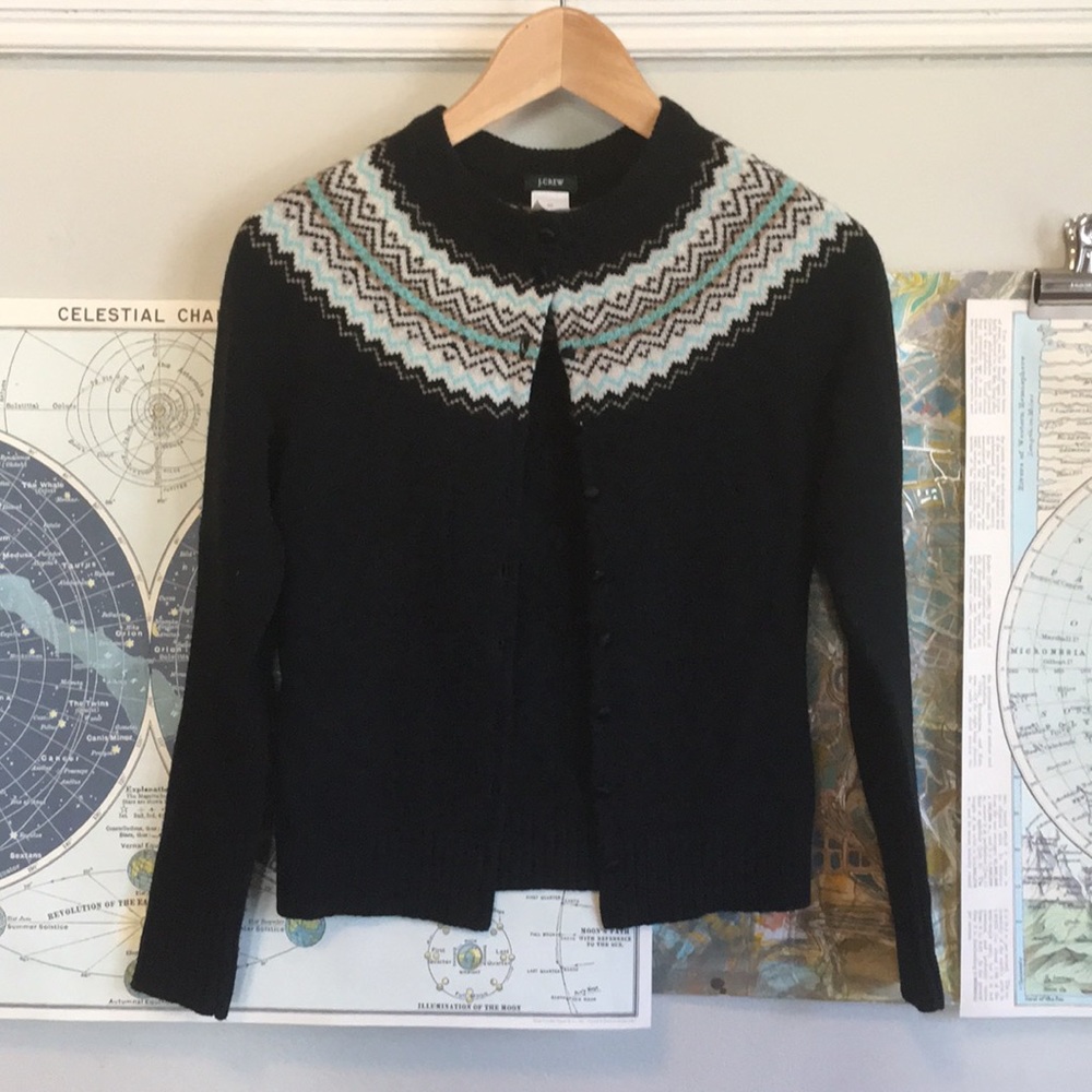 Vintage J. Crew fair isle cardigan